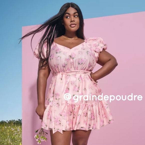 LoveShackFancy Target Celine Puff Sleeve Minidress - Picture 7 of 9